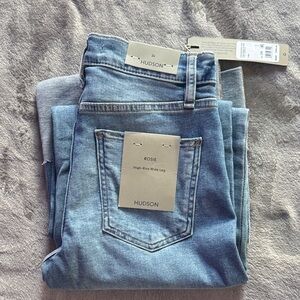 Hudson Jeans Women's Sky Blue High-Rise Denim